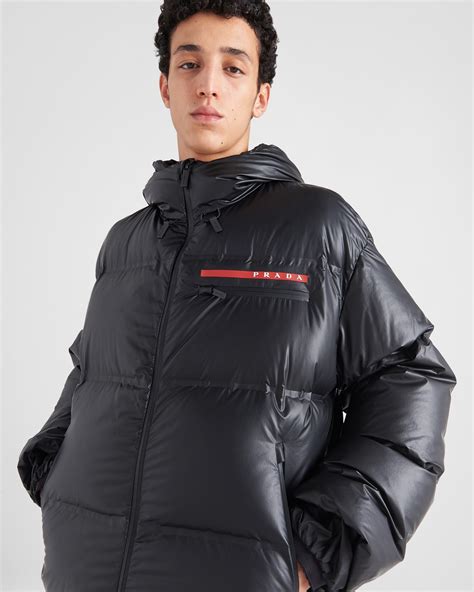 black prada puffer jacket|Prada puffer jacket price.